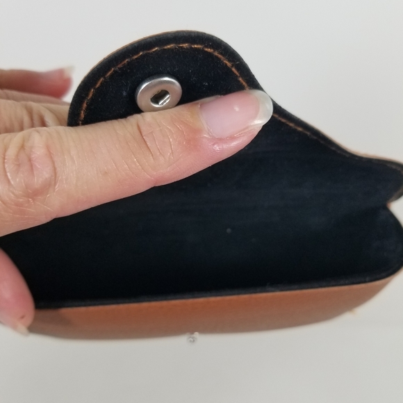 Ray Ban Brown Leather Snap Case With Cloth - Picture 3 of 3